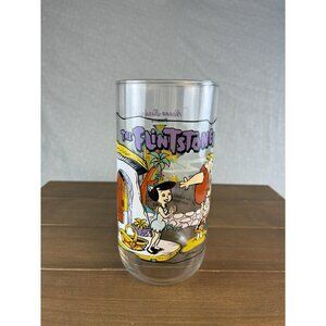 Vintage Hardee's 1991 Flintsones 30th Anniversary Glass Betty Barney Rubble